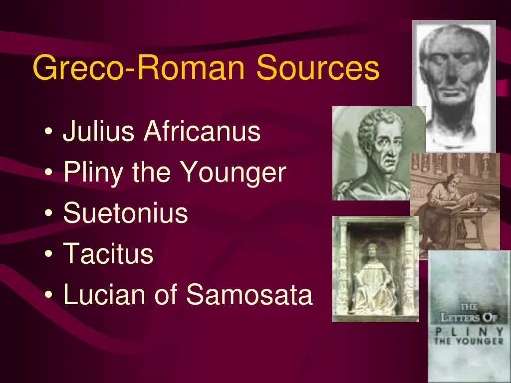 greco roman sources