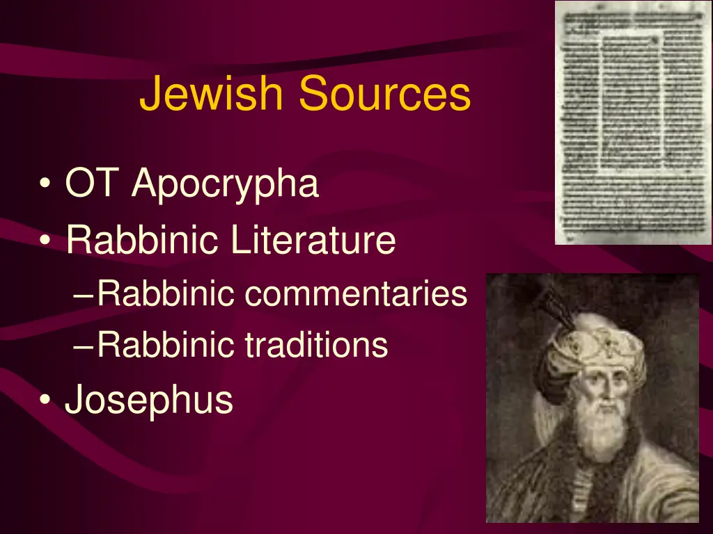 jewish sources