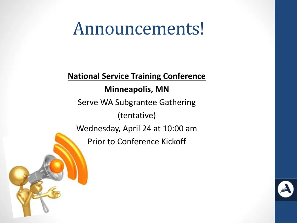 announcements