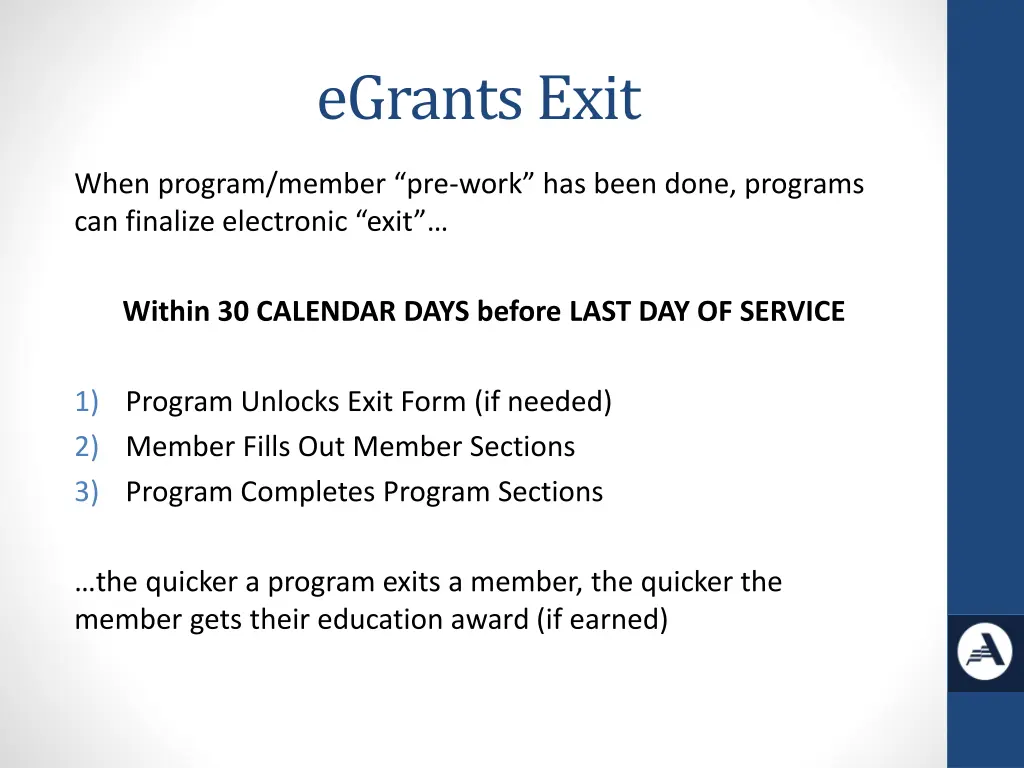 egrants exit