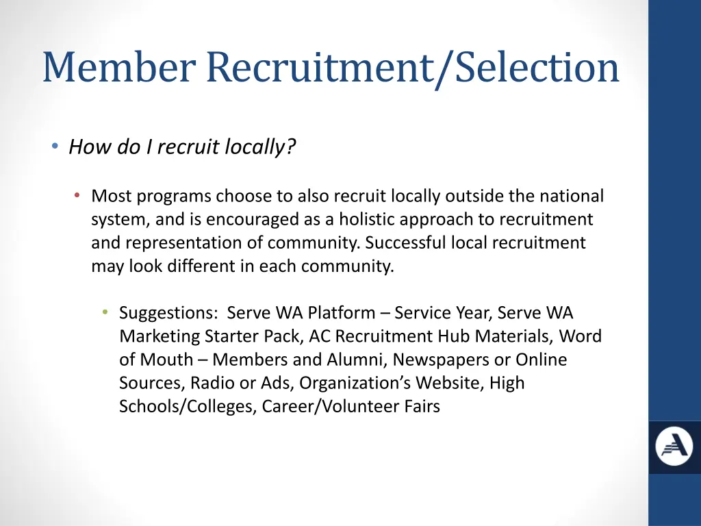member recruitment selection 5