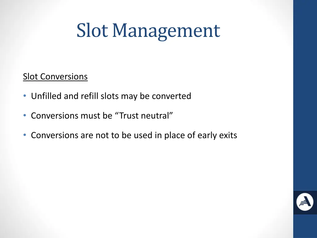 slot management 1