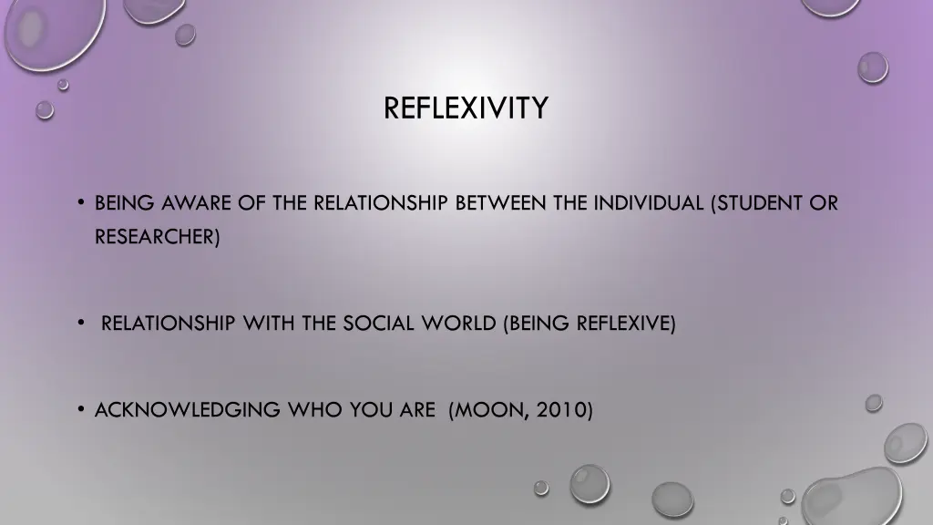 reflexivity 1