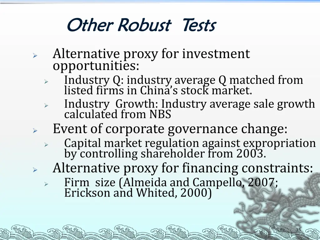 other robust tests other robust tests