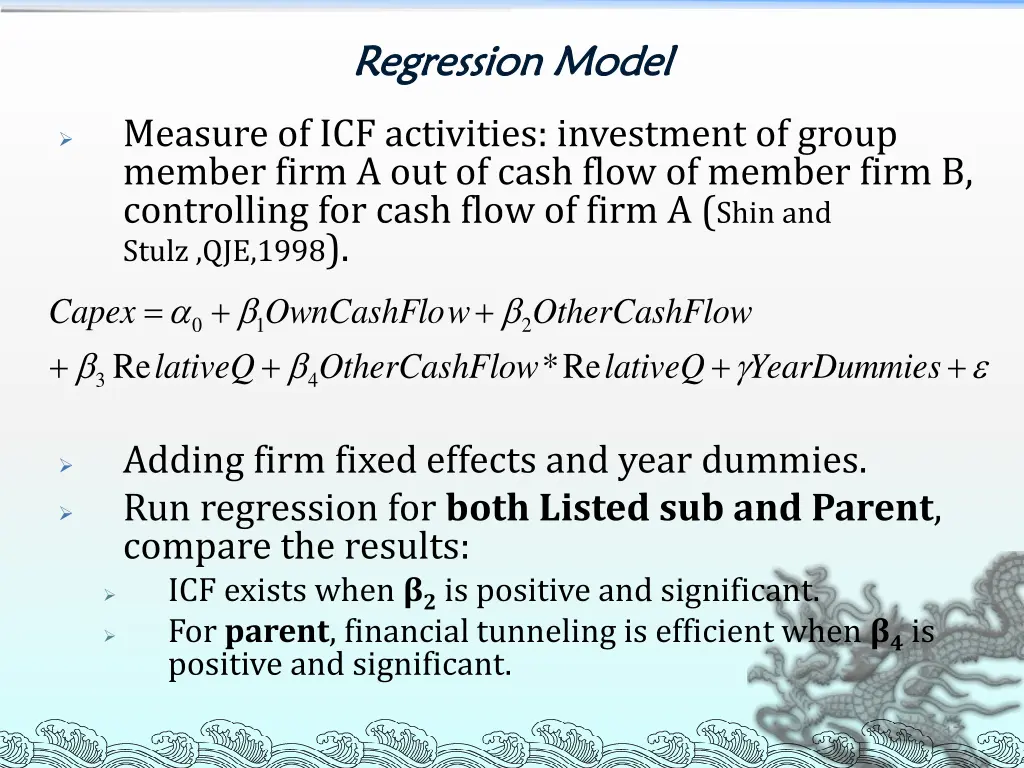 regression model regression model