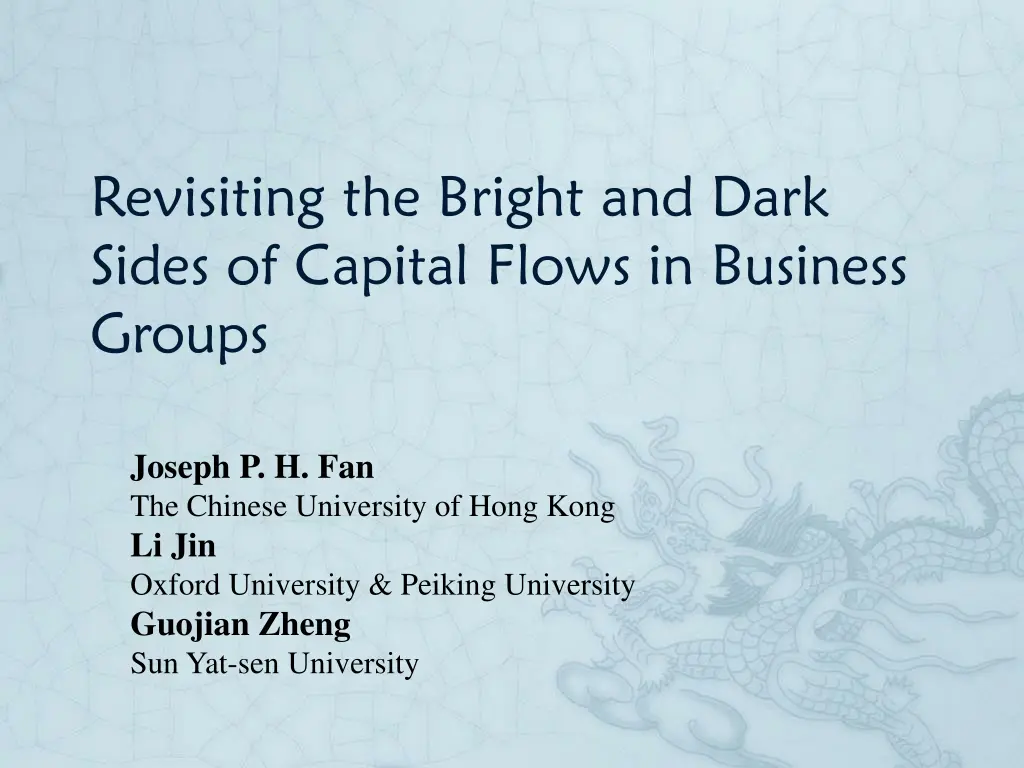revisiting the bright and dark sides of capital