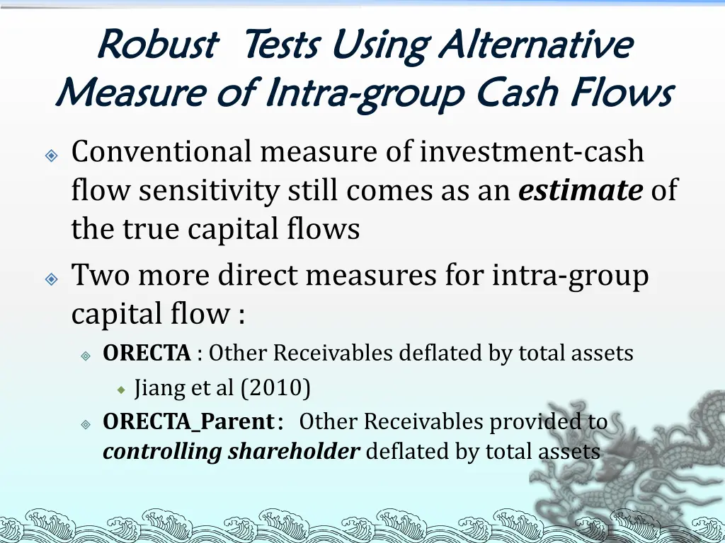 robust tests robust tests using alternative using