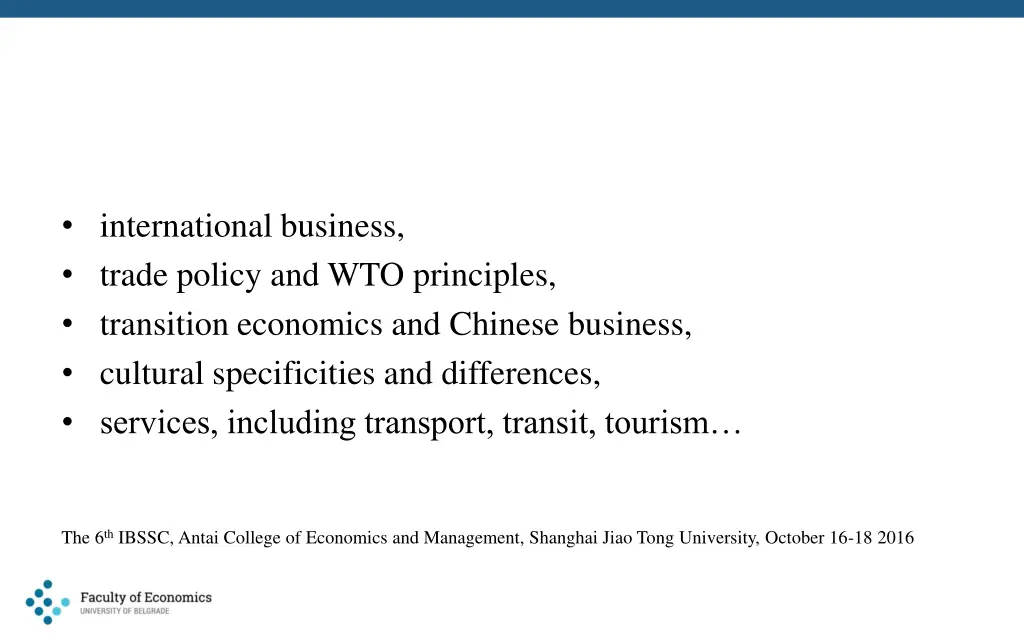 international business trade policy