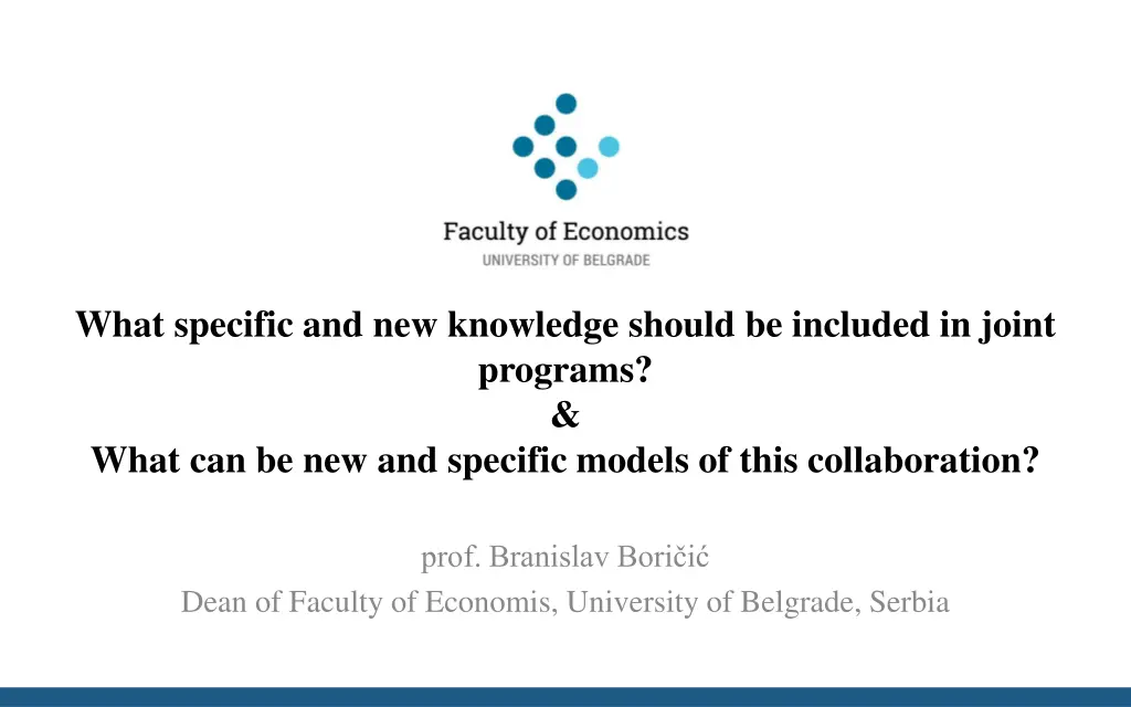 what specific and new knowledge should