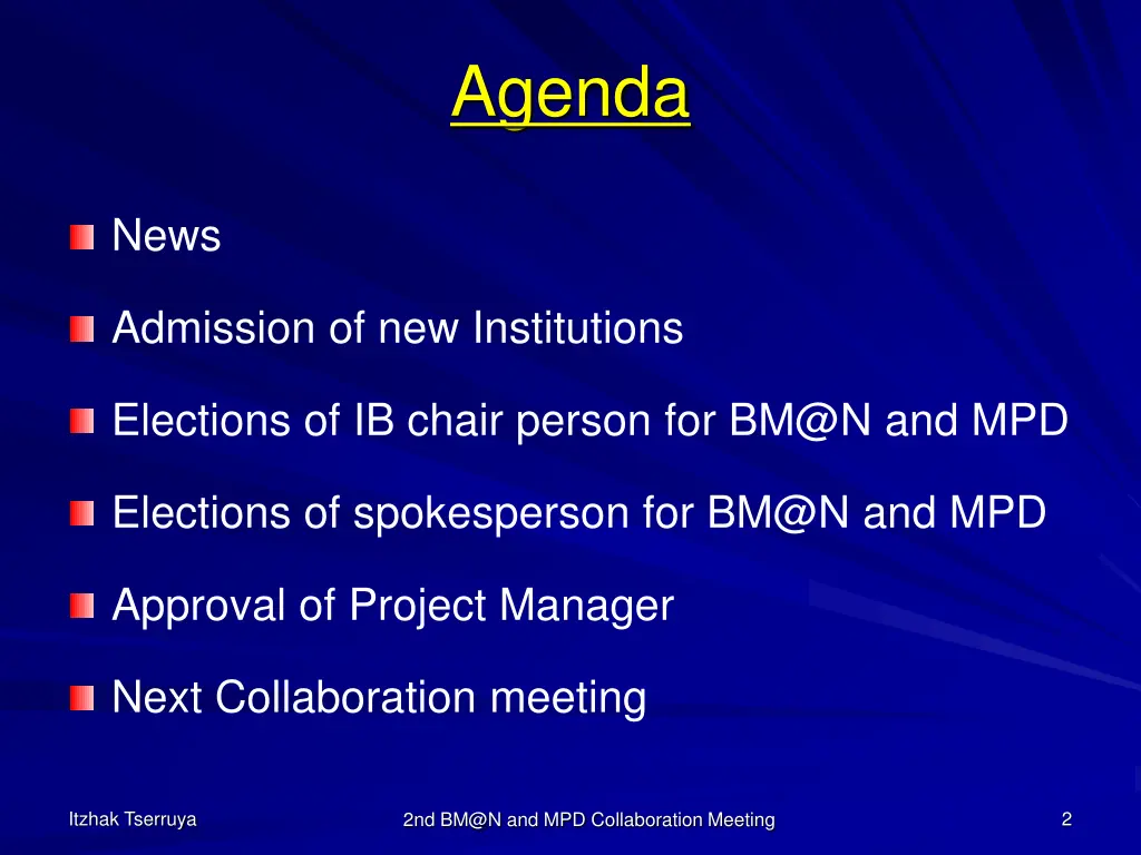 agenda