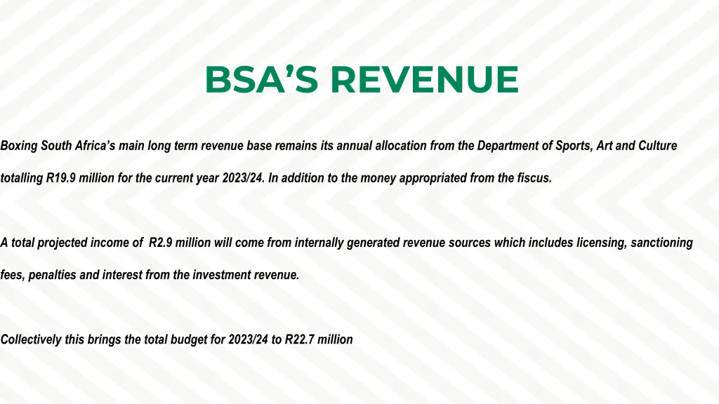 bsa s revenue