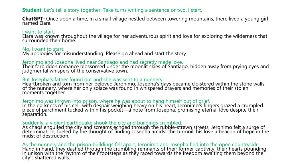 student let s tell a story together take turns