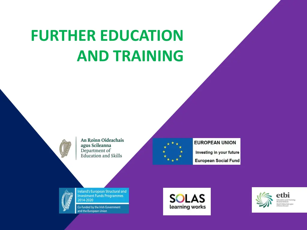 further education and training