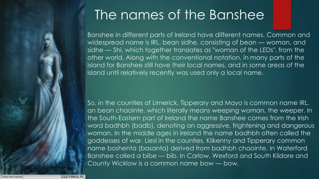 the names of the banshee