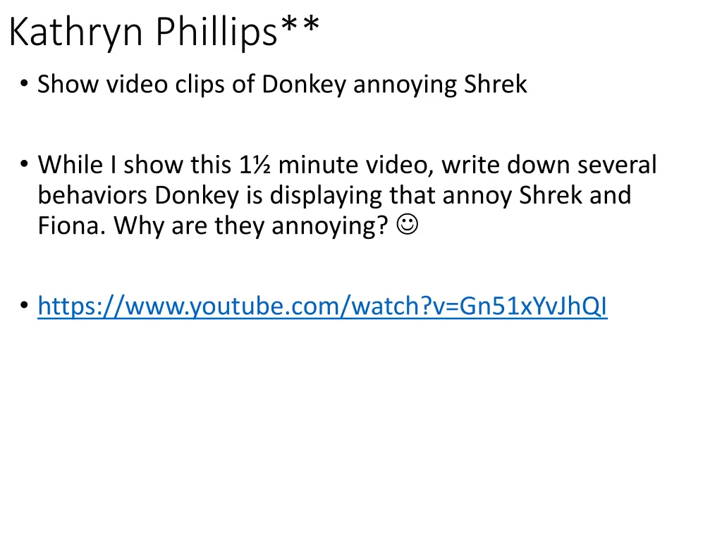 kathryn phillips show video clips of donkey