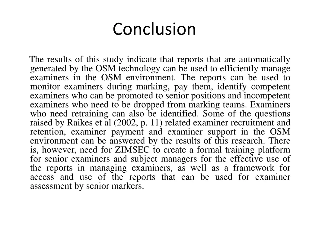 conclusion