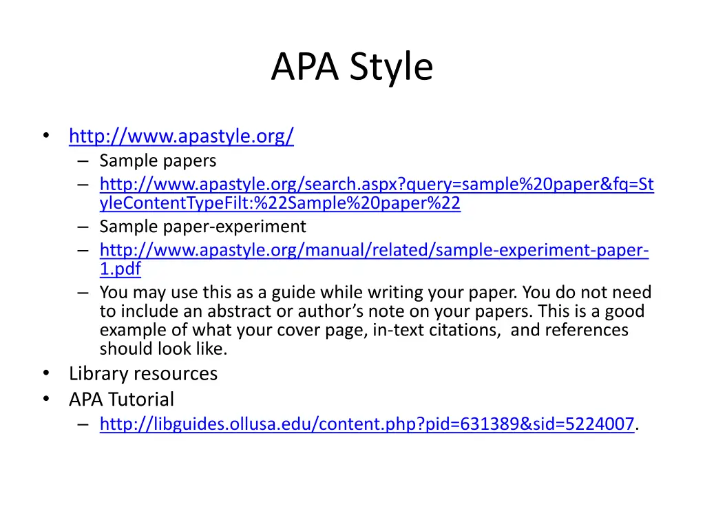 apa style