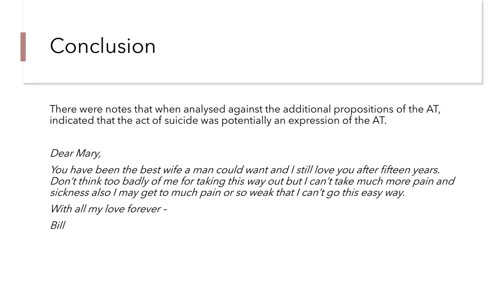 conclusion