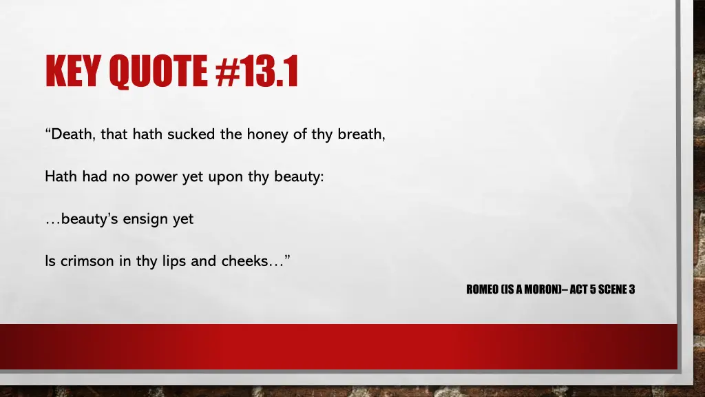 key quote 13 1