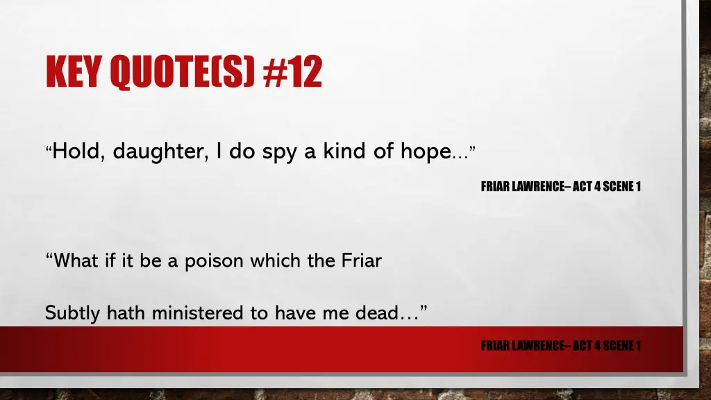 key quote s 12
