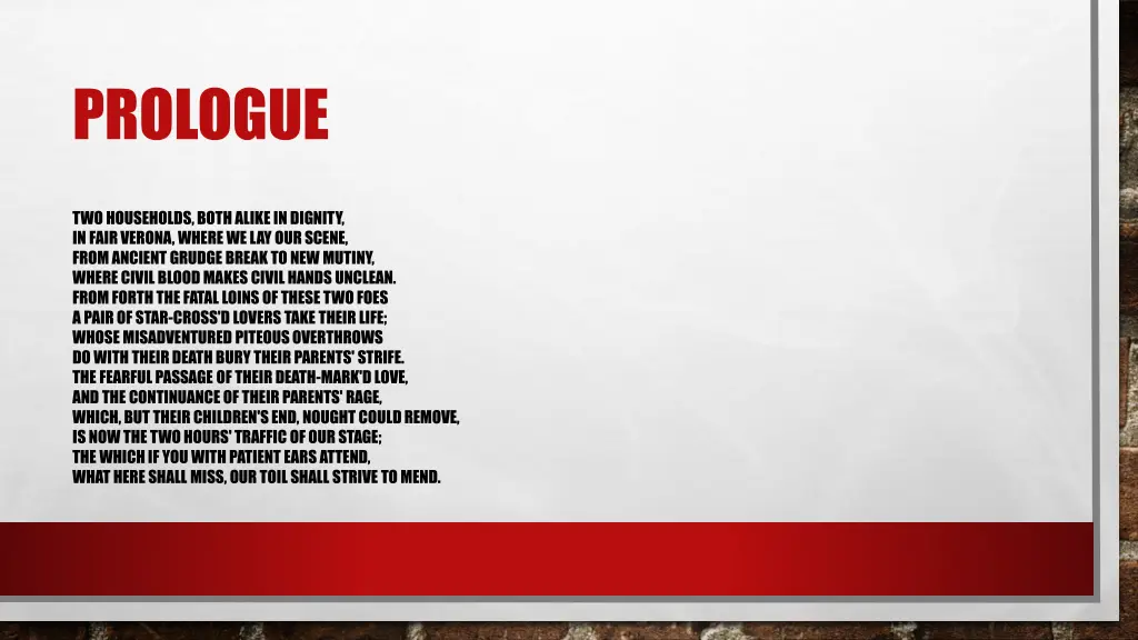 prologue