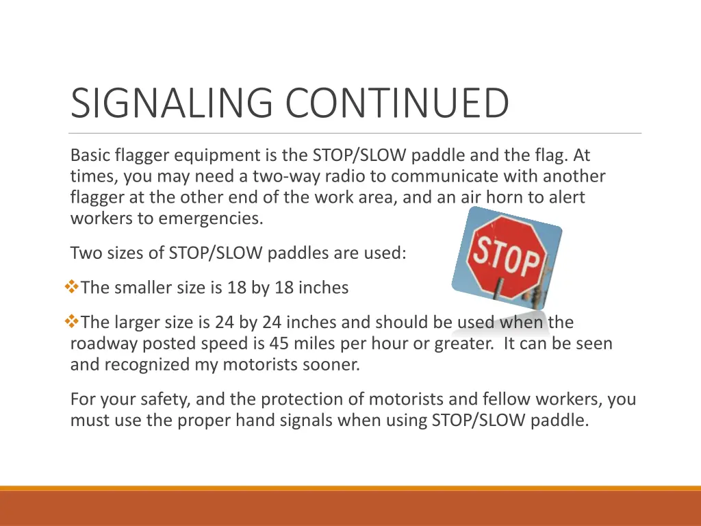 signaling continued 2