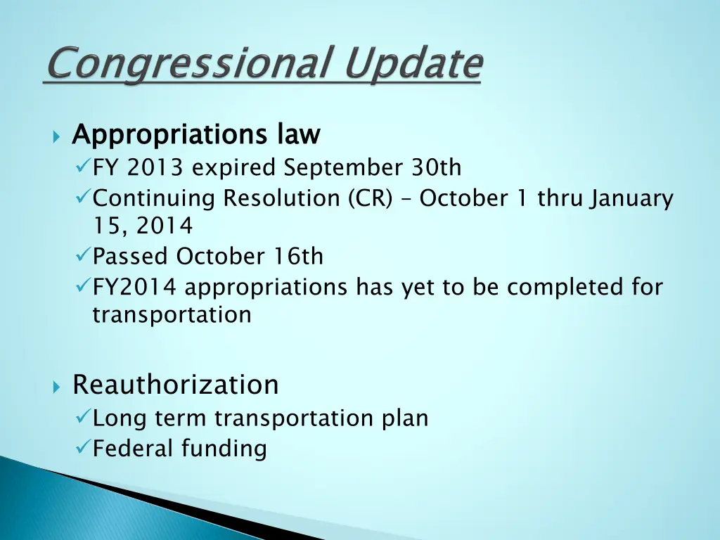 appropriations law fy 2013 expired september 30th