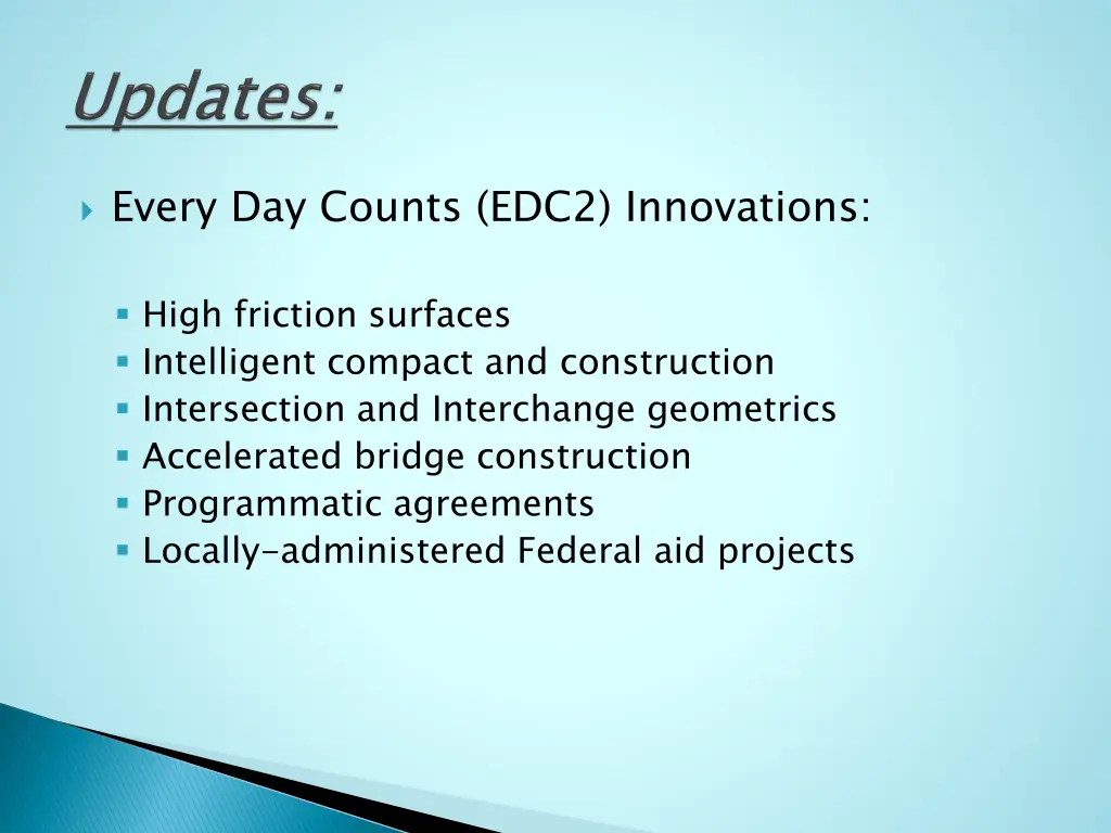 every day counts edc2 innovations