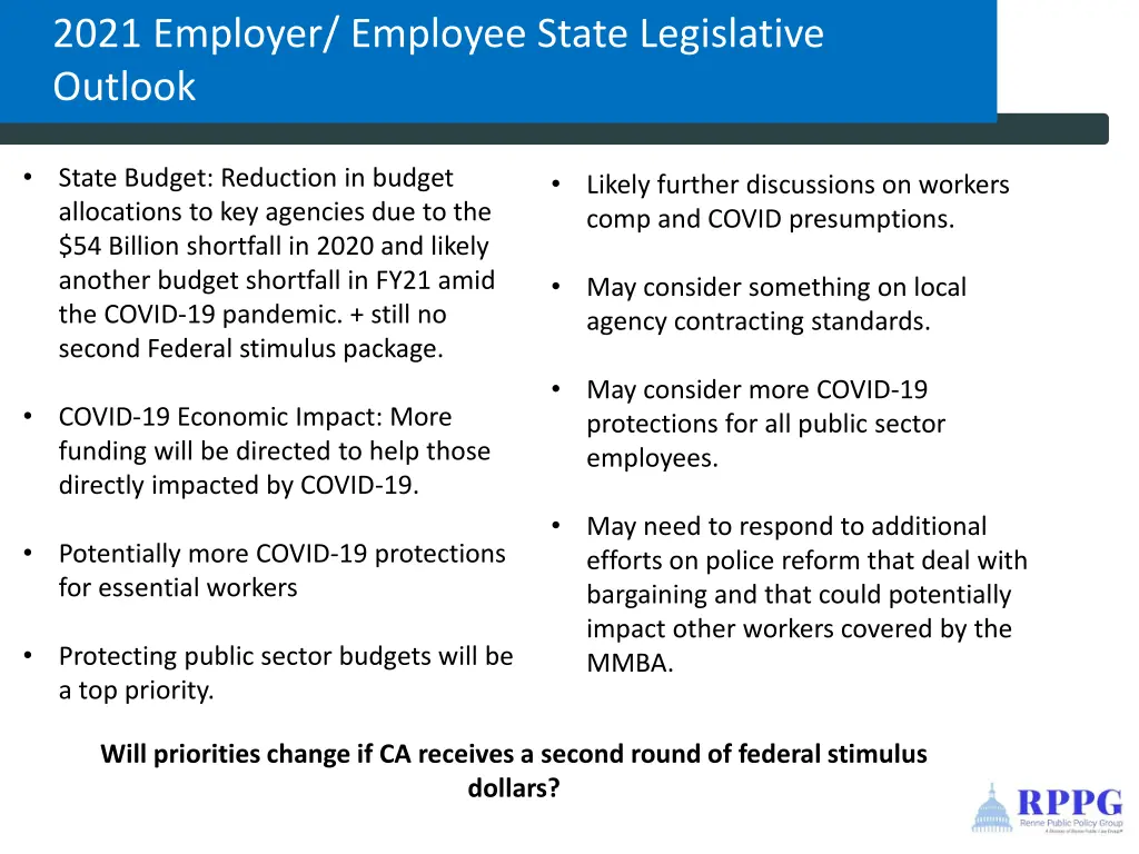 2021 employer employee state legislative outlook