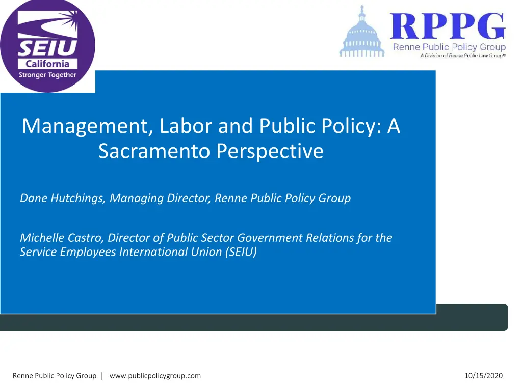 management labor and public policy a sacramento