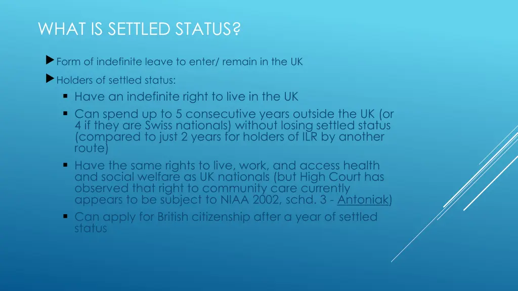 what is settled status