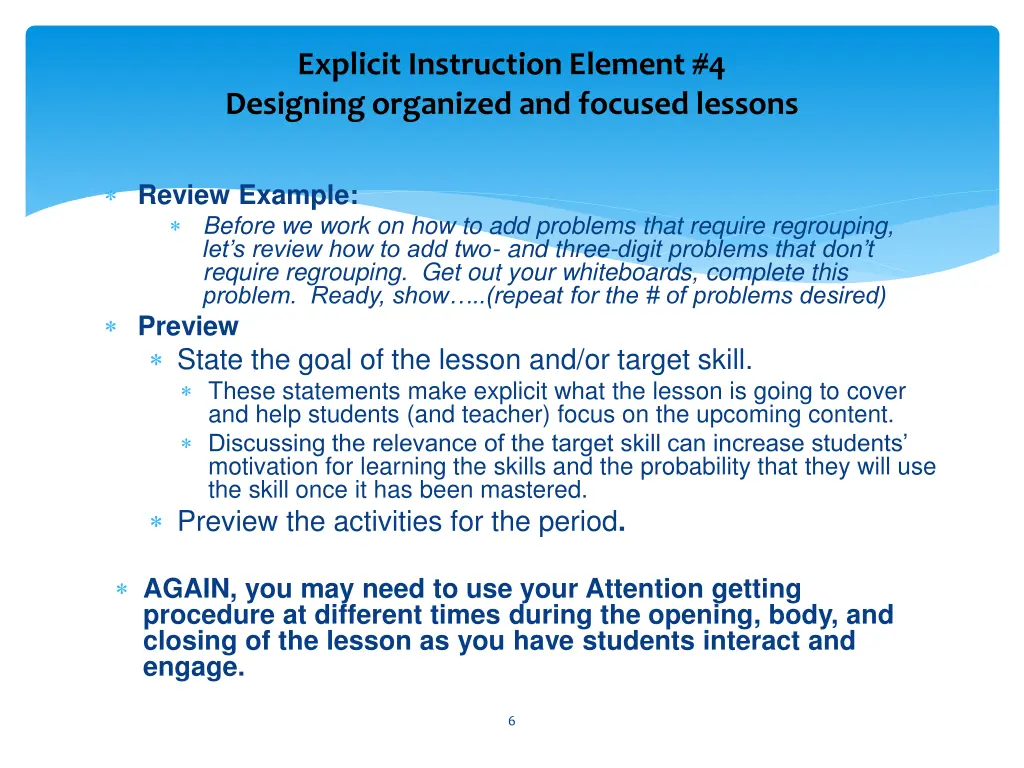 explicit instruction element 4 designing 3