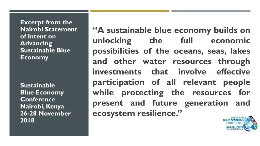 excerpt from the nairobi statement of intent
