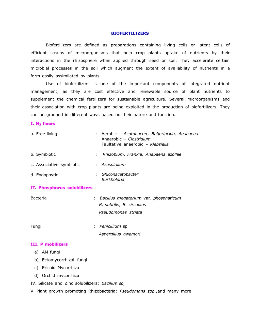 biofertilizers