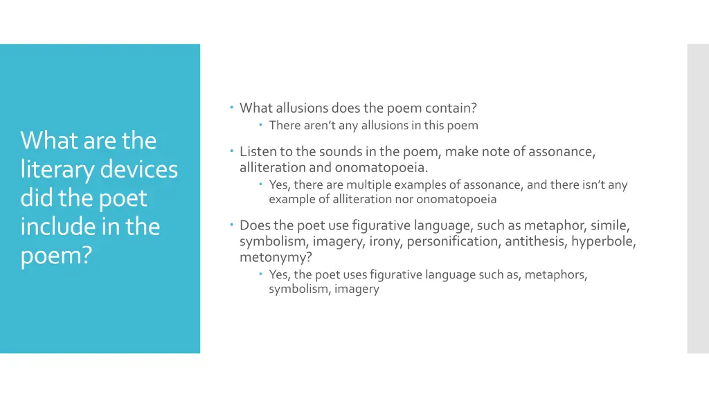 what allusions does the poem contain there aren