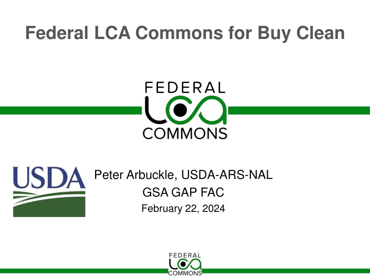 federal lca commons for buy clean