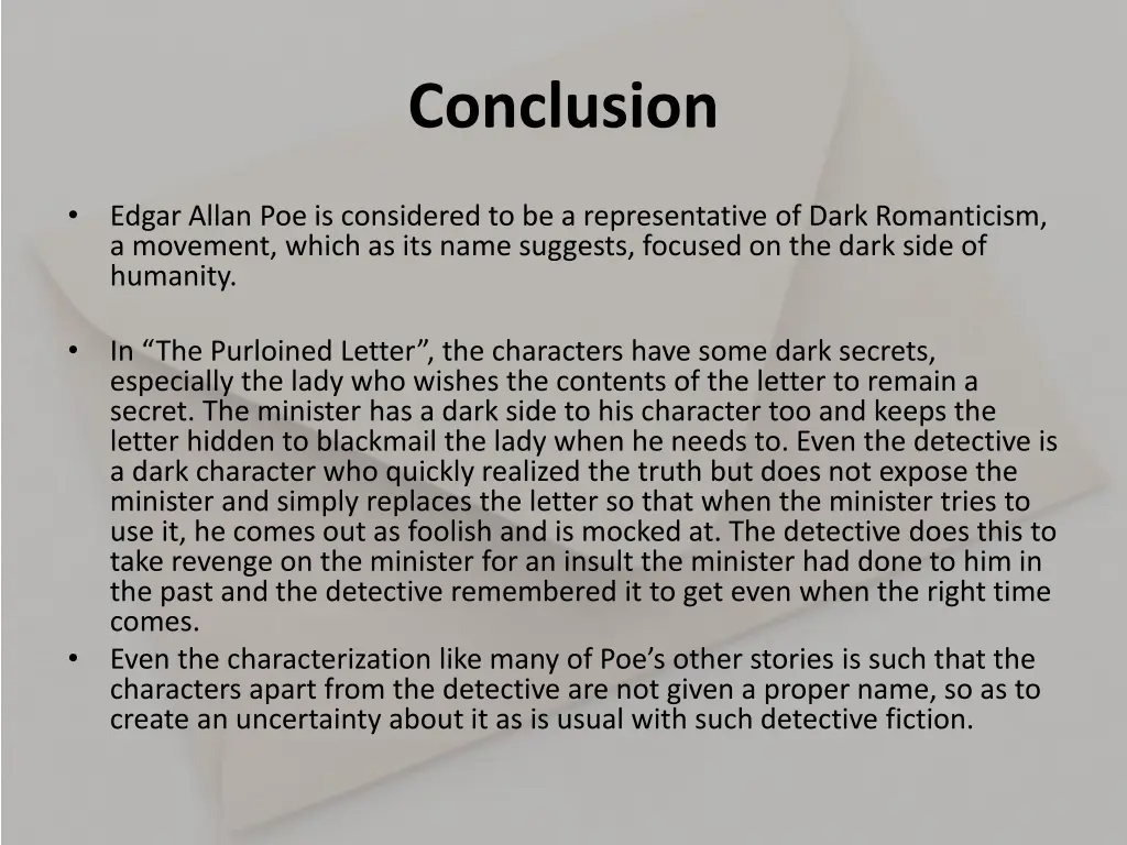 conclusion