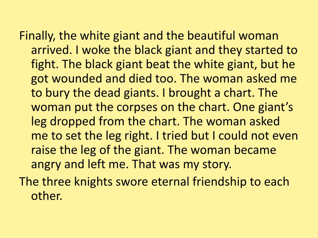 finally the white giant and the beautiful woman