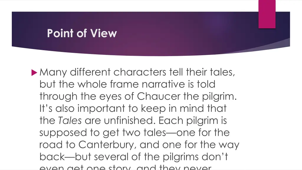 point of view