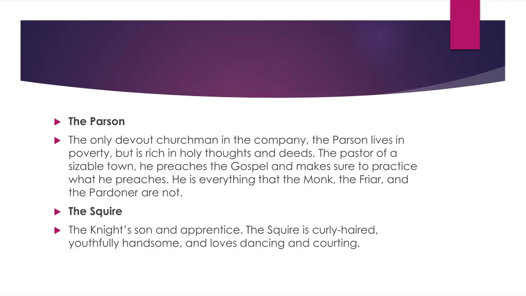 the parson