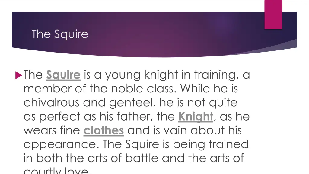 the squire