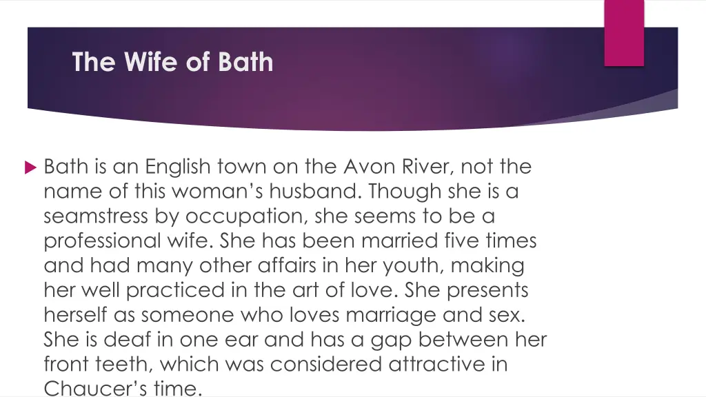 the wife of bath