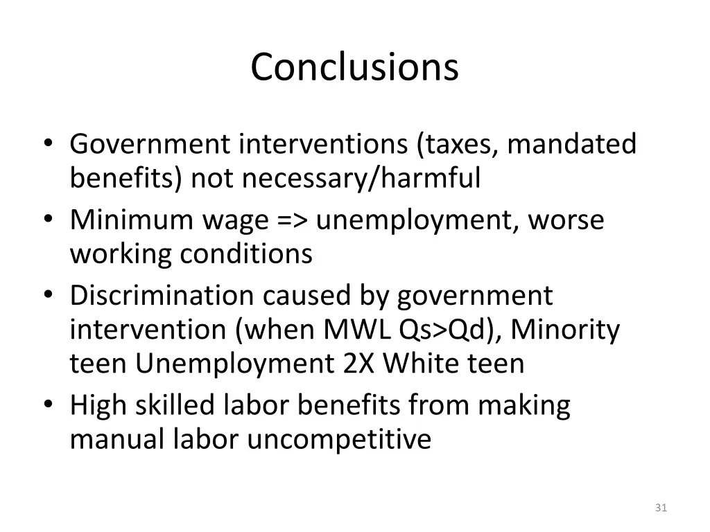 conclusions 1