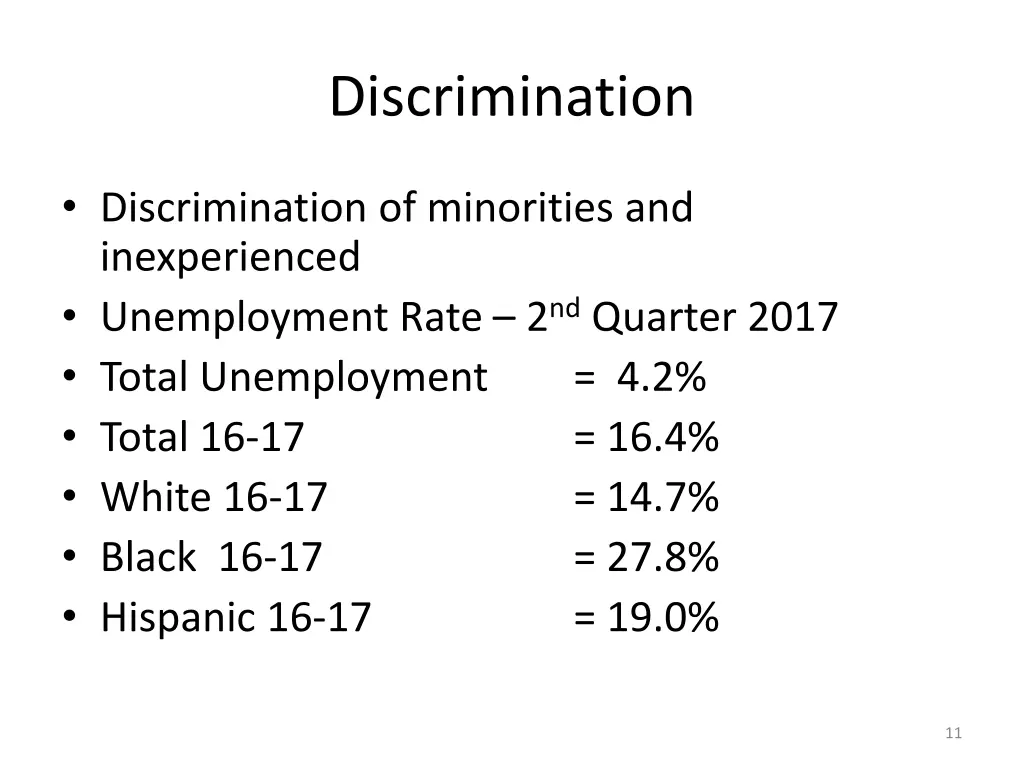 discrimination