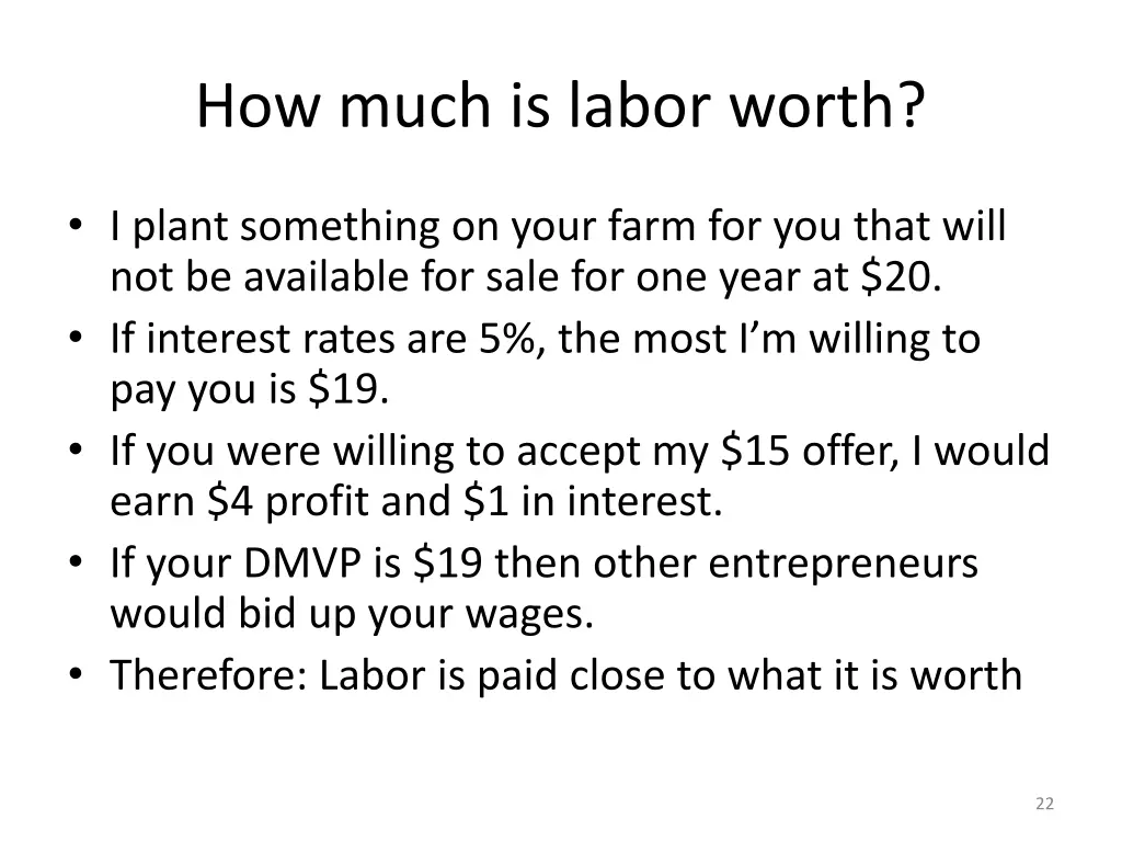 how much is labor worth