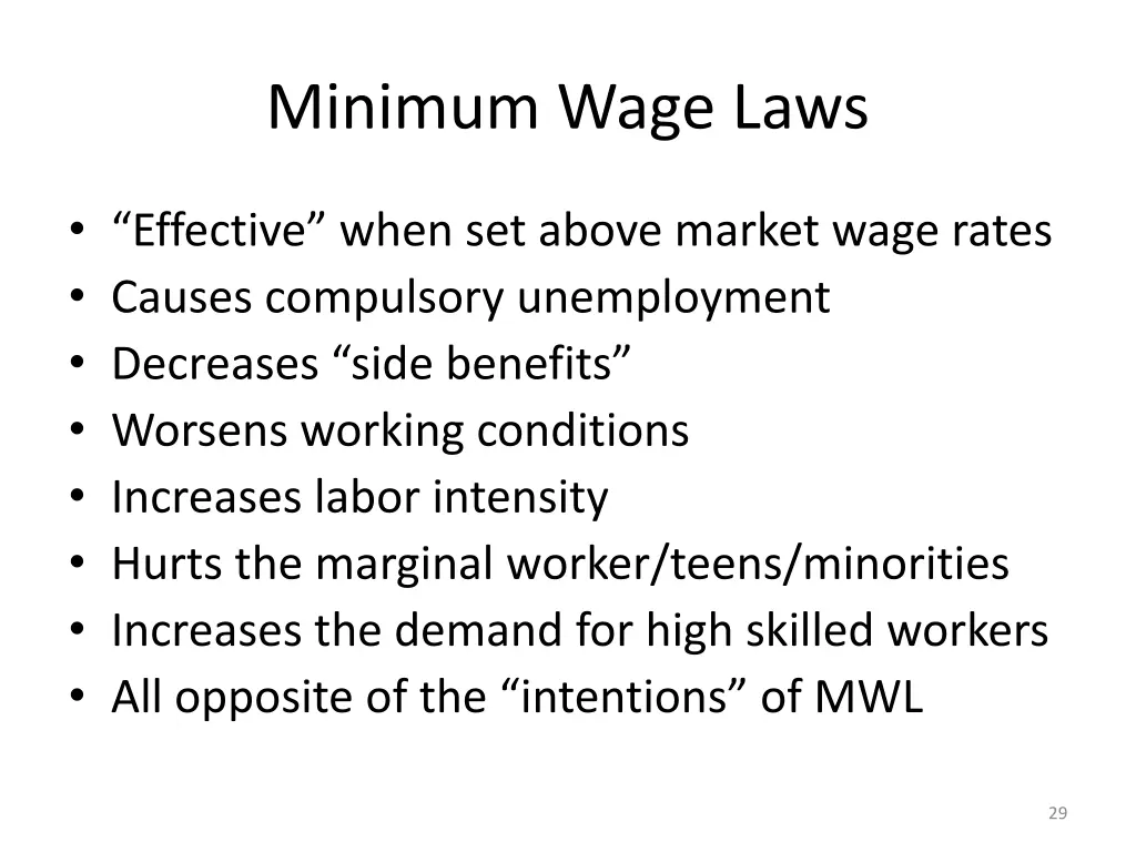 minimum wage laws