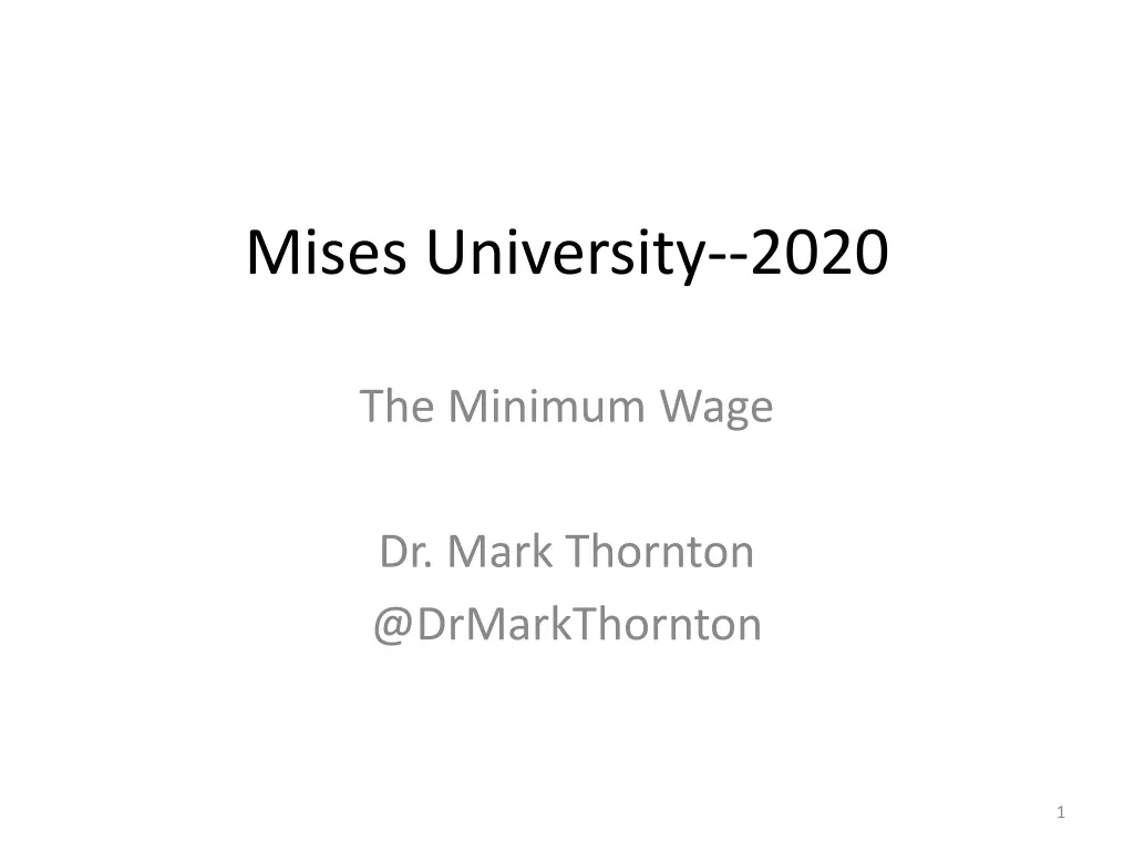 mises university 2020