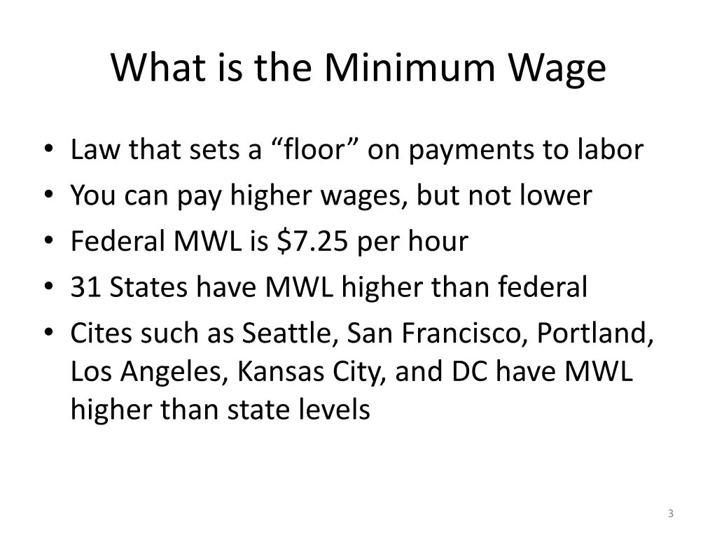 what is the minimum wage