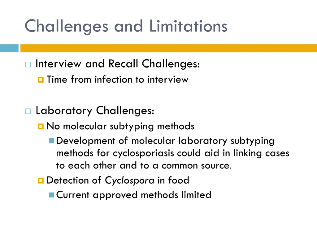 challenges and limitations