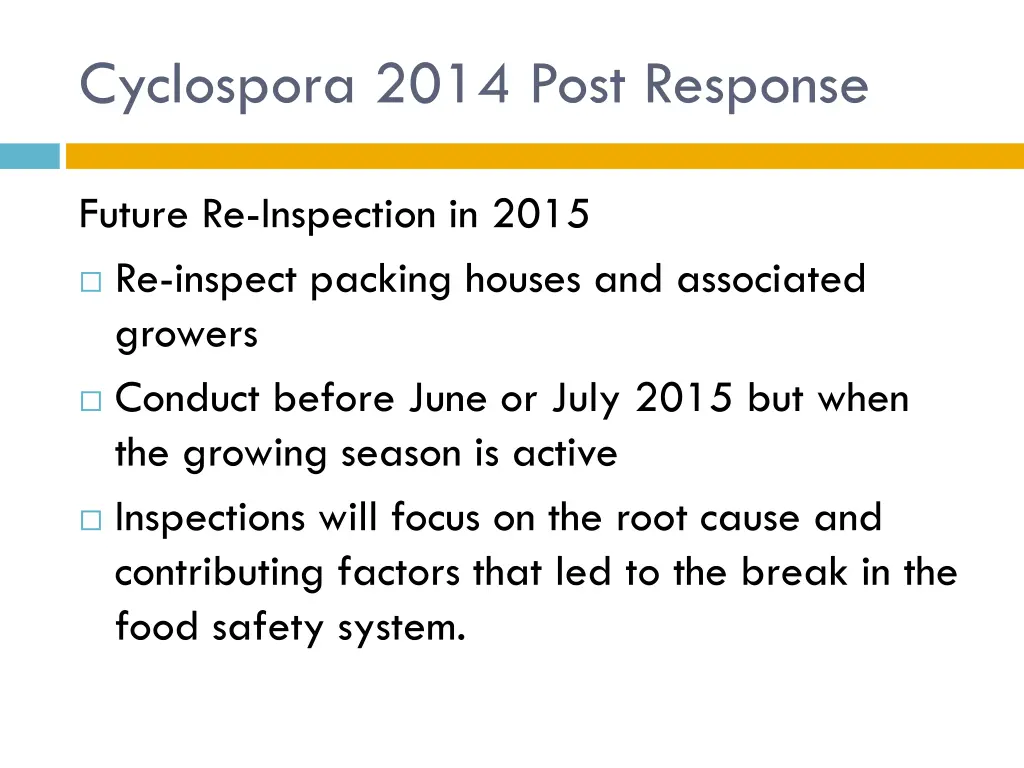 cyclospora 2014 post response 1